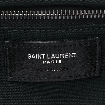 Saint Laurent Calfskin Panier Fringe Tote Black 6 of 9