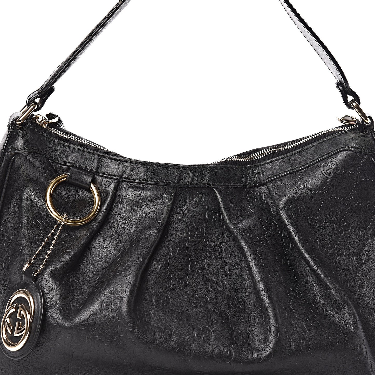 Guccissima Medium Sukey Hobo Black