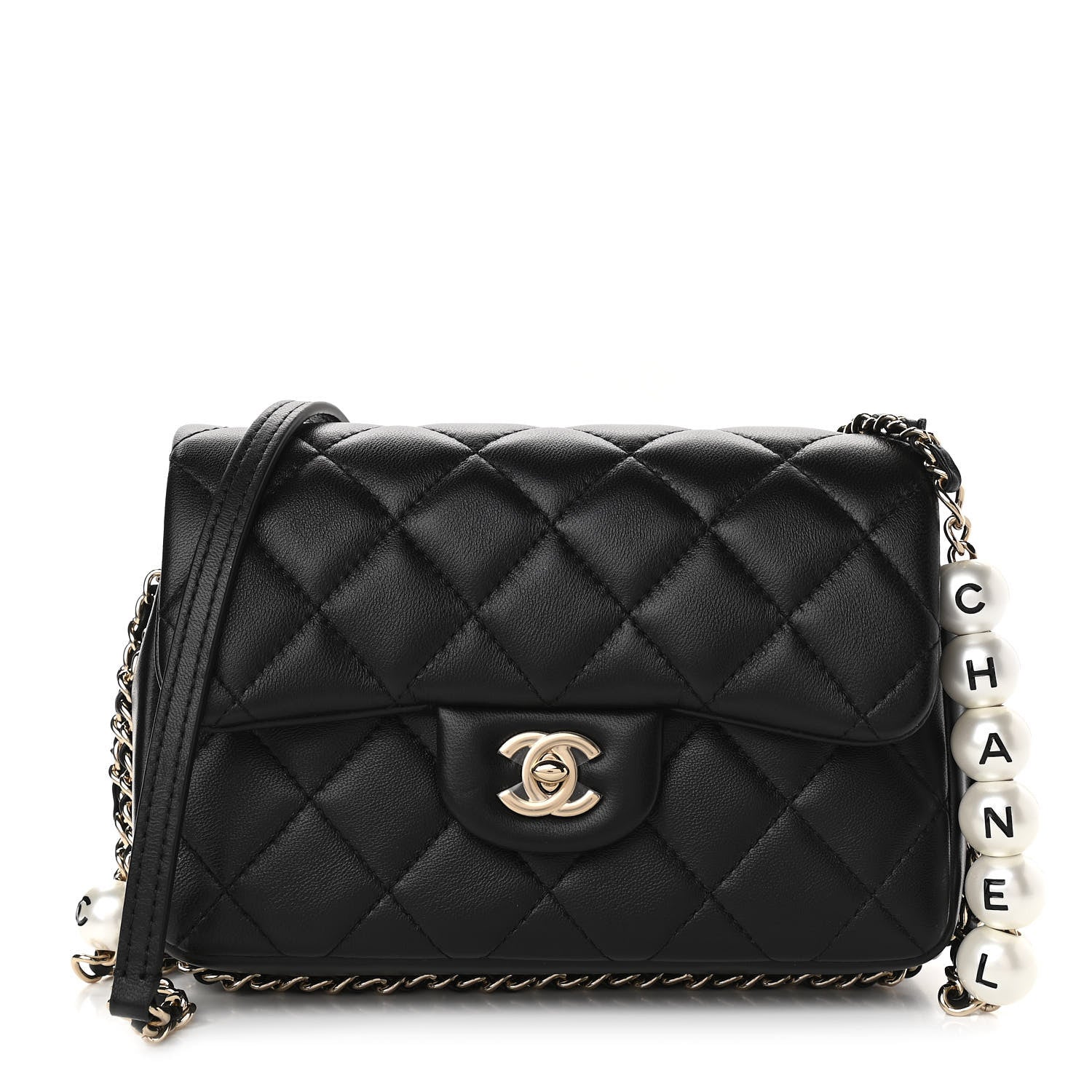 Chanel Lambskin Quilted Small My Precious Flap Black 1 of 11
