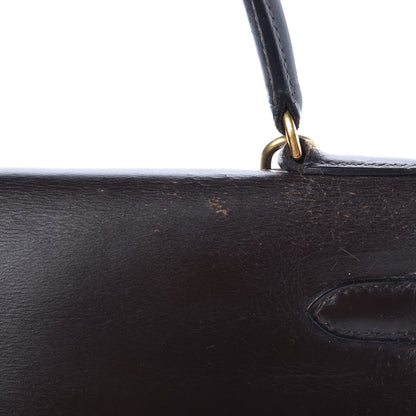 Hermes Box Kelly Retourne 28 Chocolate 35 of 45