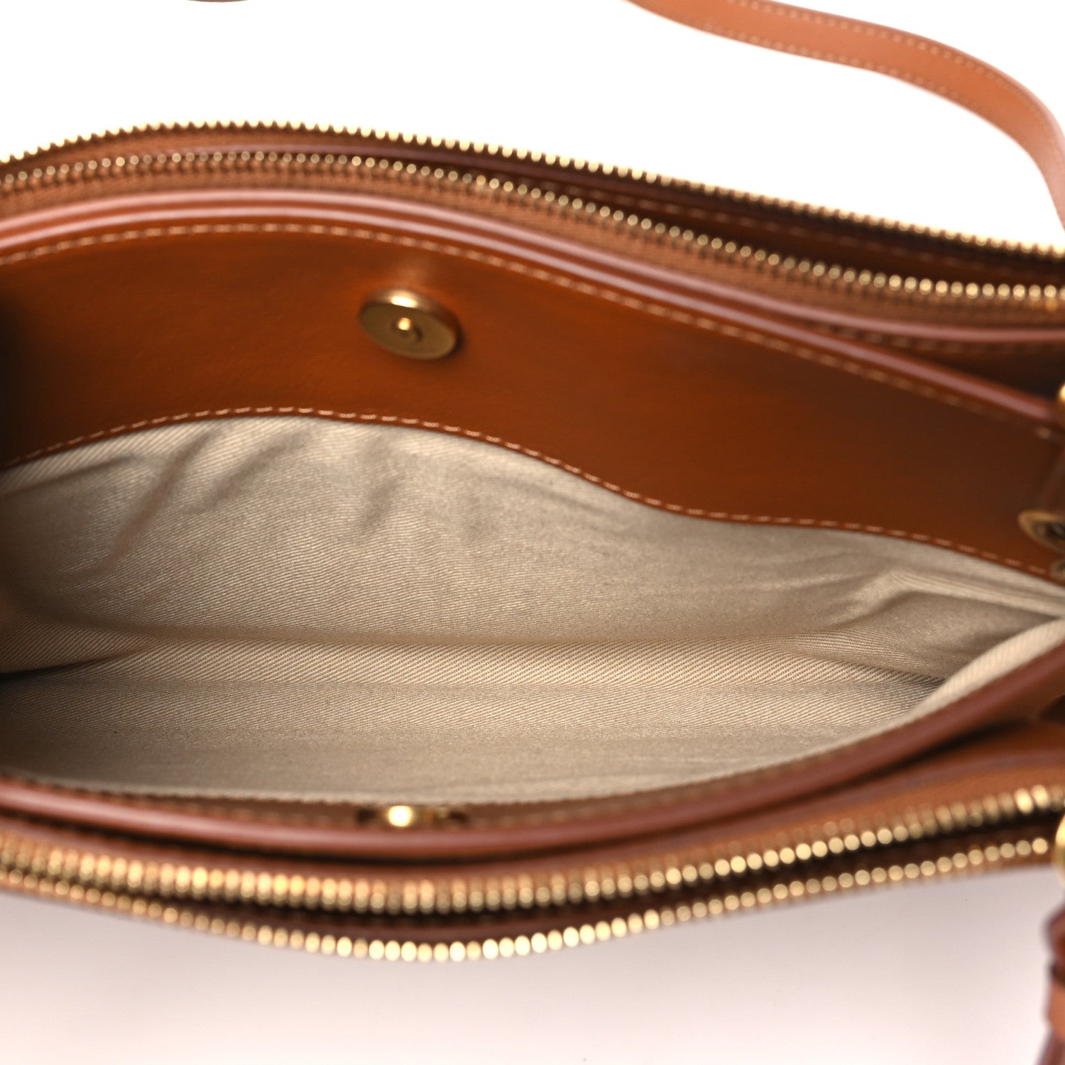 Chloe Calfskin Suede Mini Roy Bag Caramel 5 of 10
