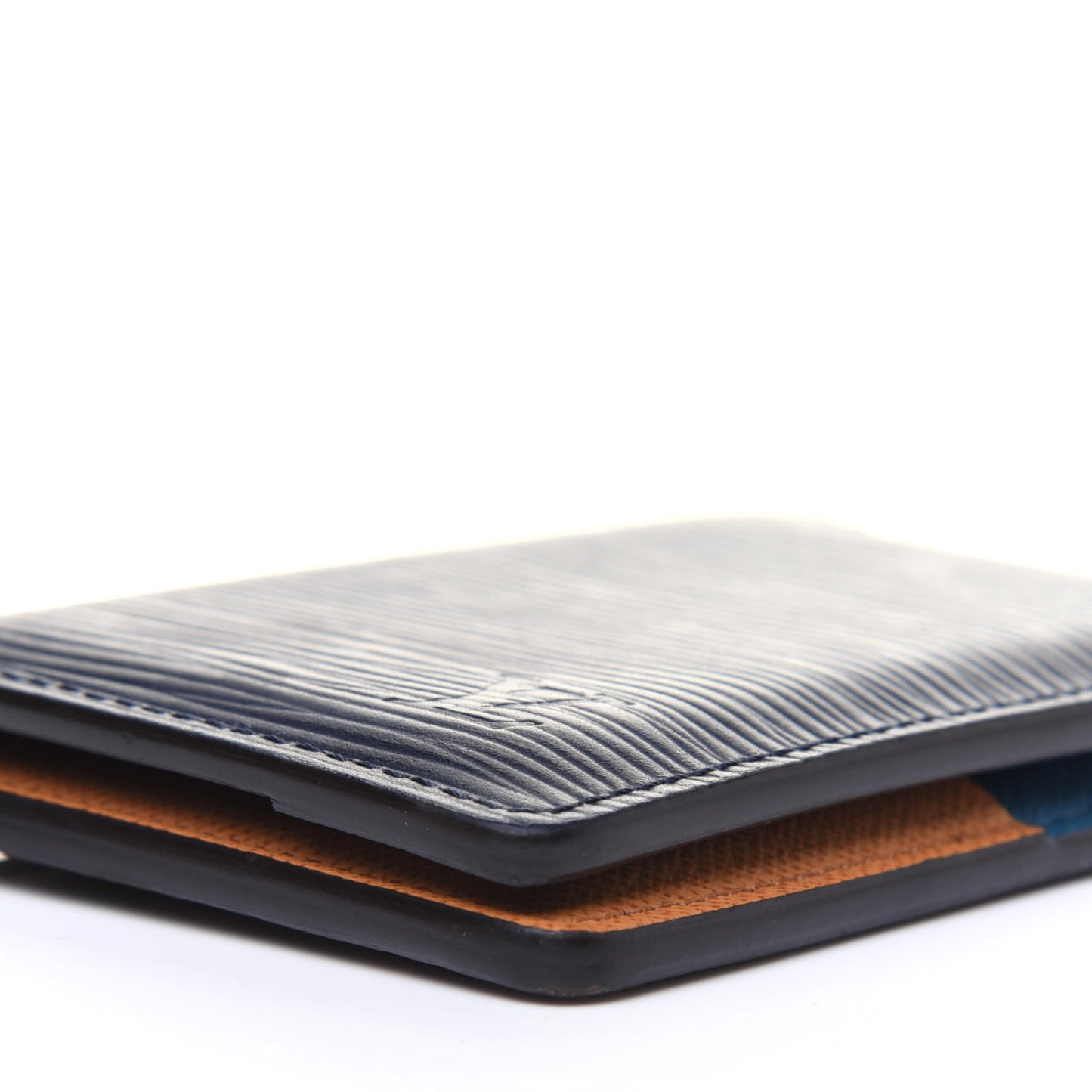 Epi Monogram Patchwork Pocket Organizer NM Indigo