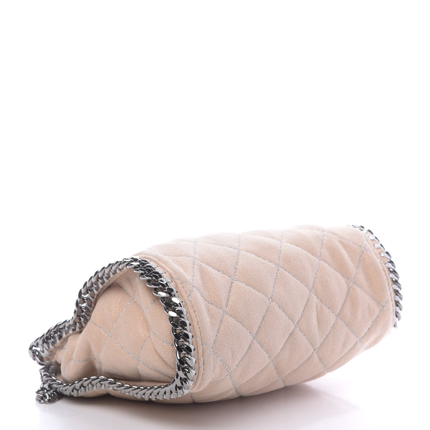 Stella McCartney Shaggy Deer Quilted Mini Falabella Fold Over Tote Powder 4 of 9