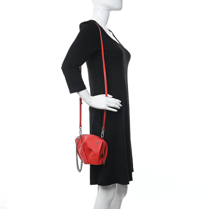 Loewe Calfskin Mini Punk Elephant Crossbody Bag Scarlet Red 2 of 10
