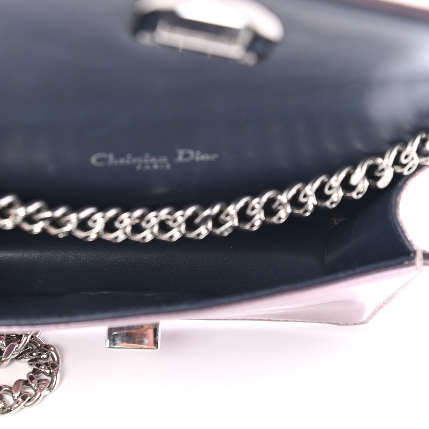 Metallic Micro-Cannage Mini Diorama Flap Bag Pink