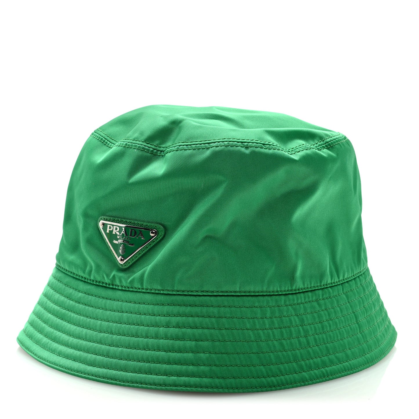 Re-Nylon Metal Triangle Logo Mens Bucket Hat M Menta