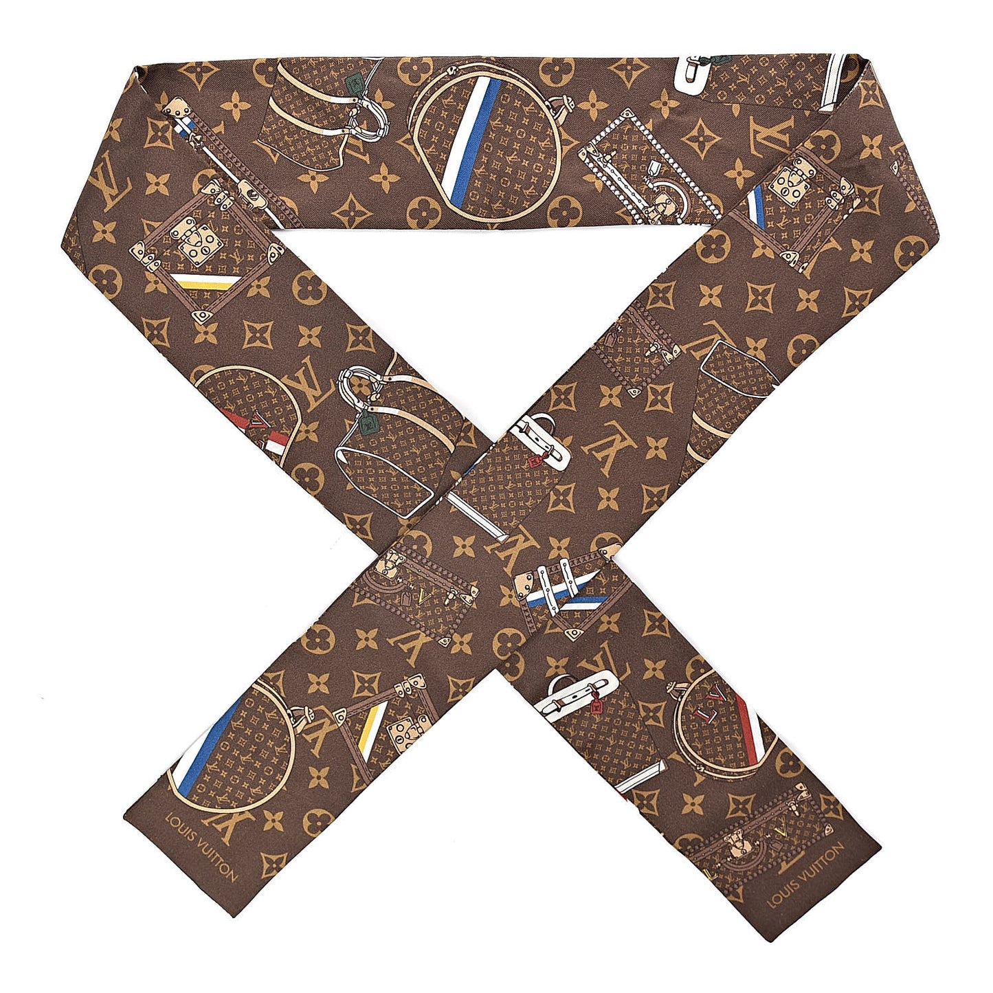 Silk Monogram Trunks Bandeau