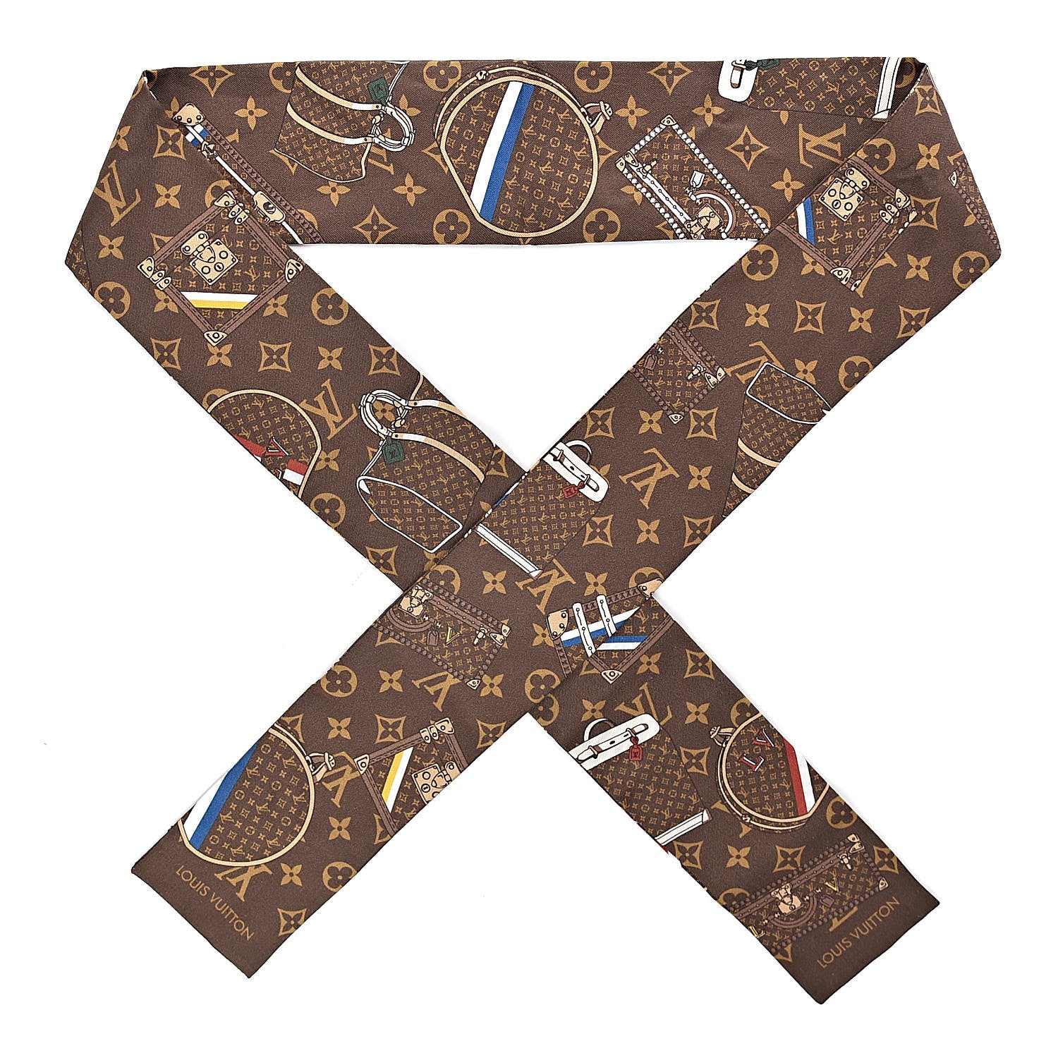 Louis Vuitton Silk Monogram Trunks Bandeau 1 of 6