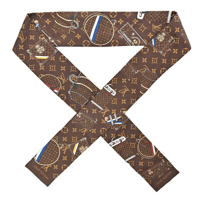 Louis Vuitton Silk Monogram Trunks Bandeau 1 of 6