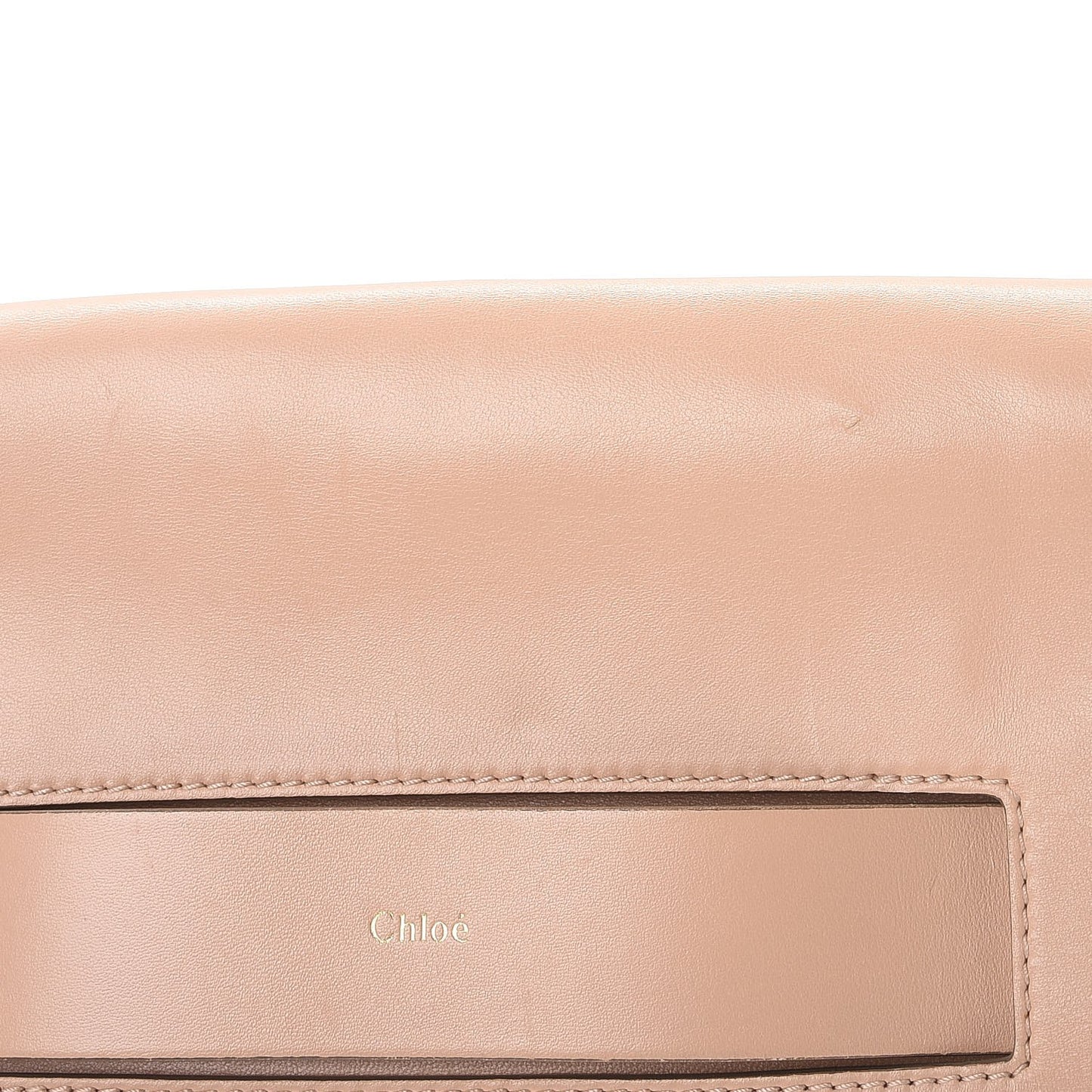 Nappa Medium Elle Chain Clutch Blush Nude