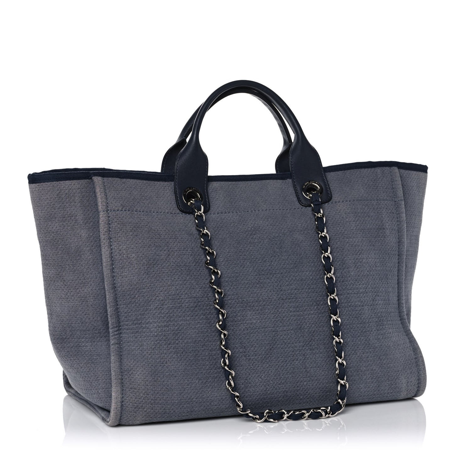 Canvas Medium Deauville Tote Blue