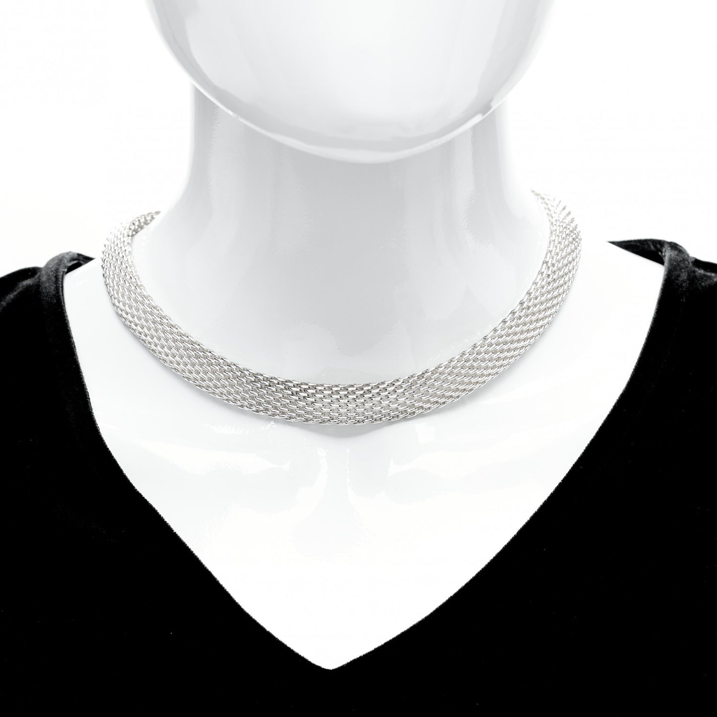Sterling Silver Somerset Mesh Necklace