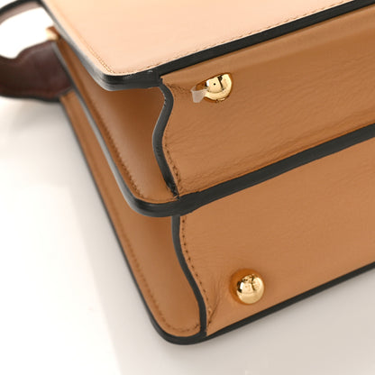 Fendi Vitello Seta Nappa Bi-Color Small Peekaboo I SEE U Satchel Miele Scuro Light Rose Ghianda 8 of 9