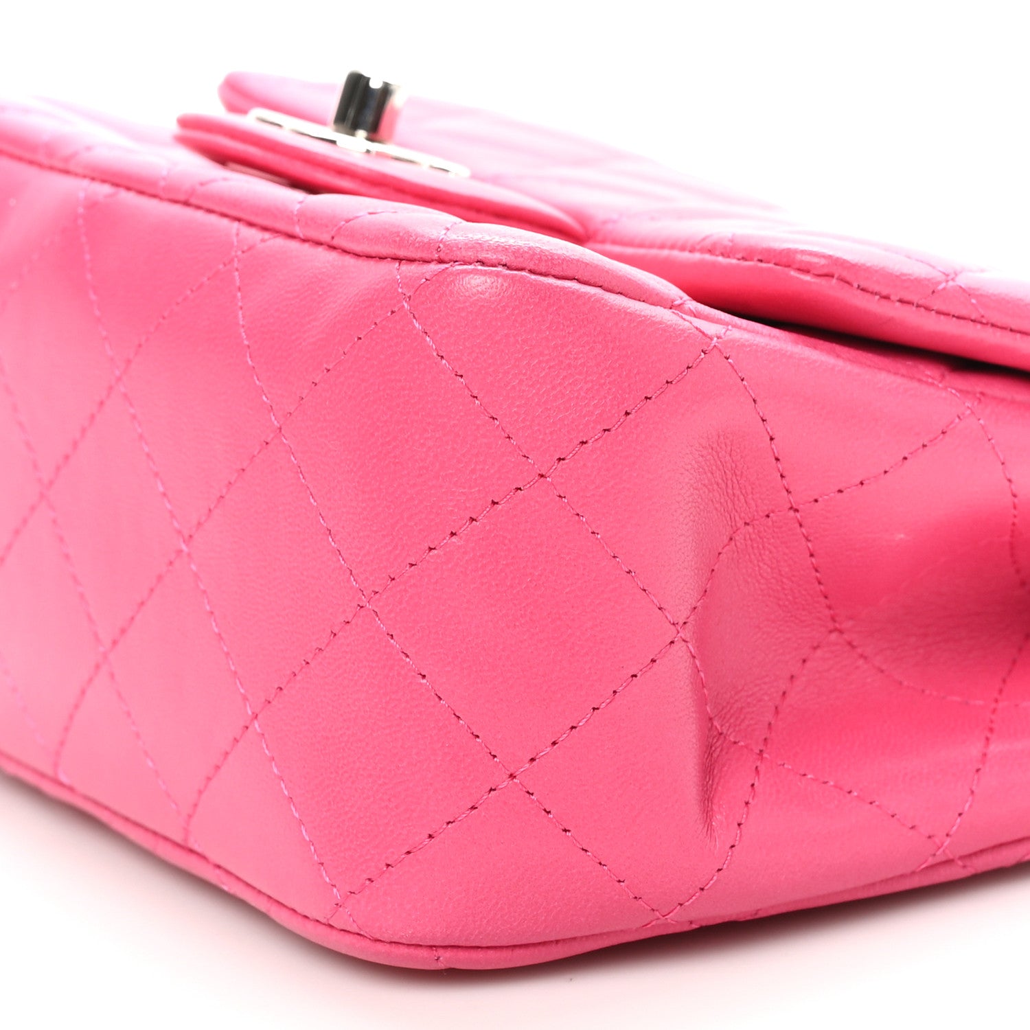 Chanel Lambskin Quilted Mini Square Flap Pink 10 of 10