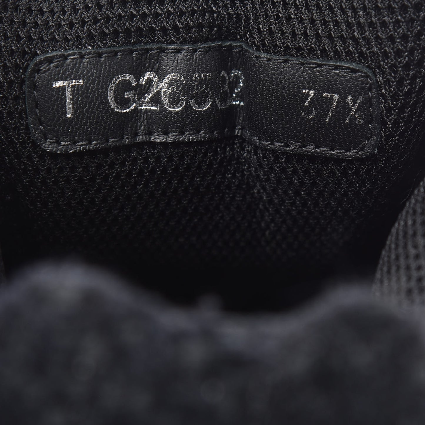 Tweed Suede Goatskin CC Sneakers 37.5 Black White