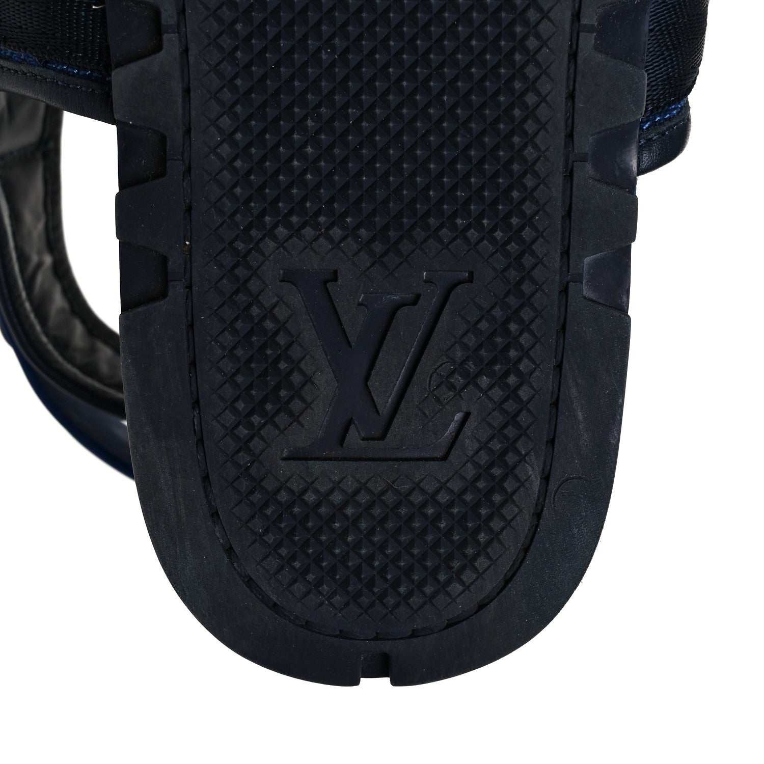 Louis Vuitton Damier Graphite Sandals 8 Navy 6 of 8