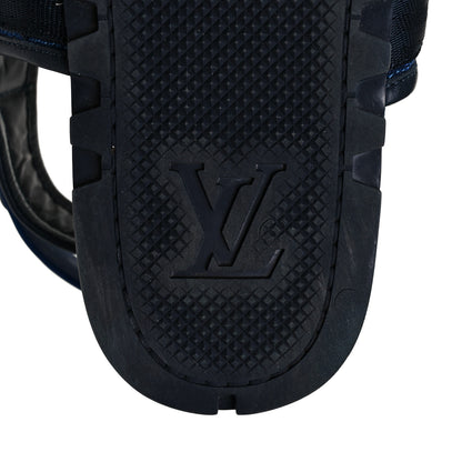 Louis Vuitton Damier Graphite Sandals 8 Navy 6 of 8