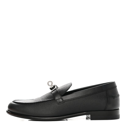 Hermes Epsom Womens Destin Loafer 35.5 Black 1 of 8