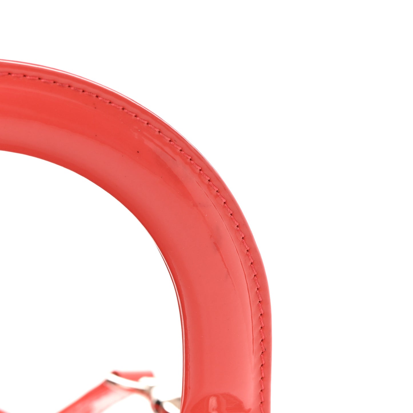 Patent Cannage Medium Lady Dior Fuchsia