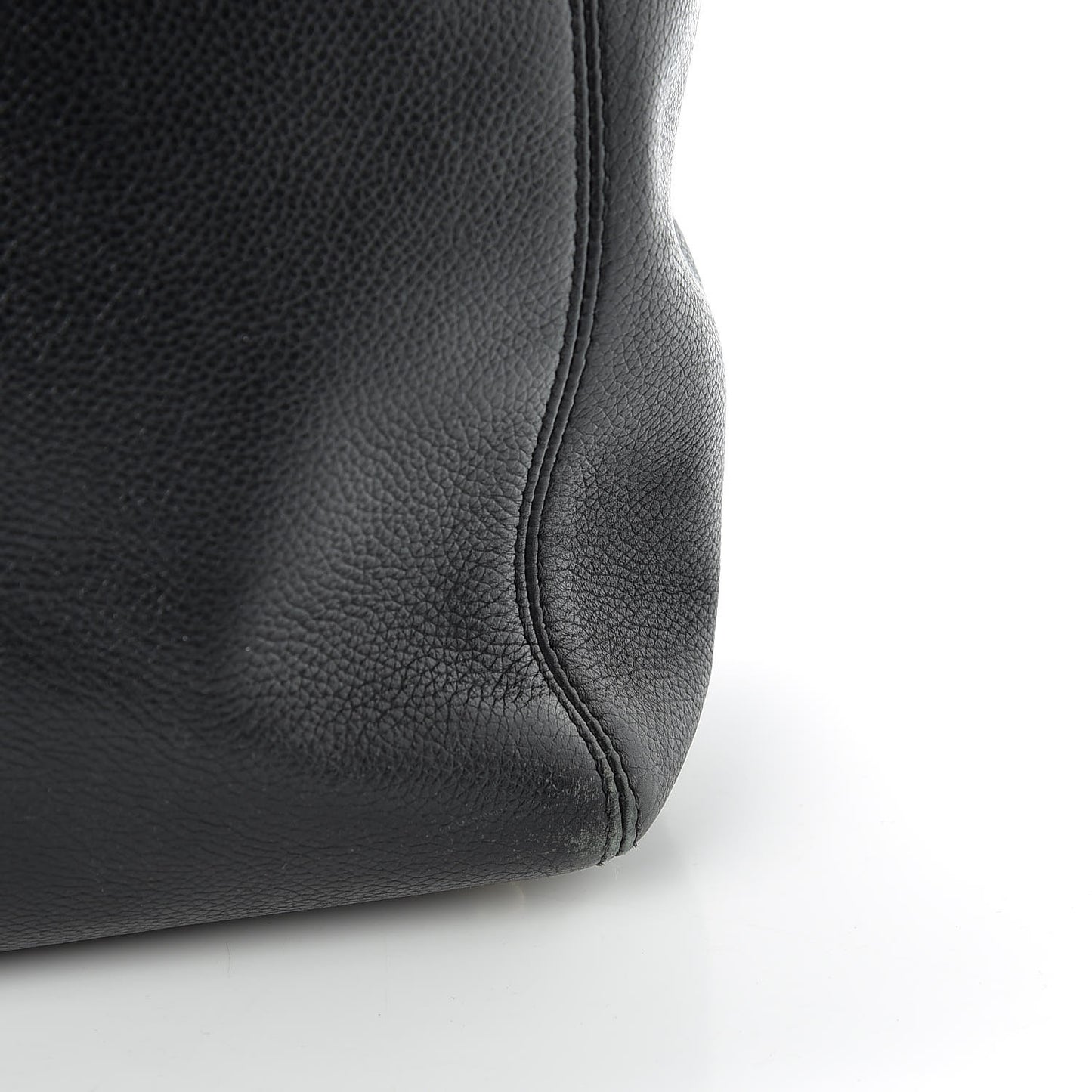 Calfskin Tall Cerf Tote Black