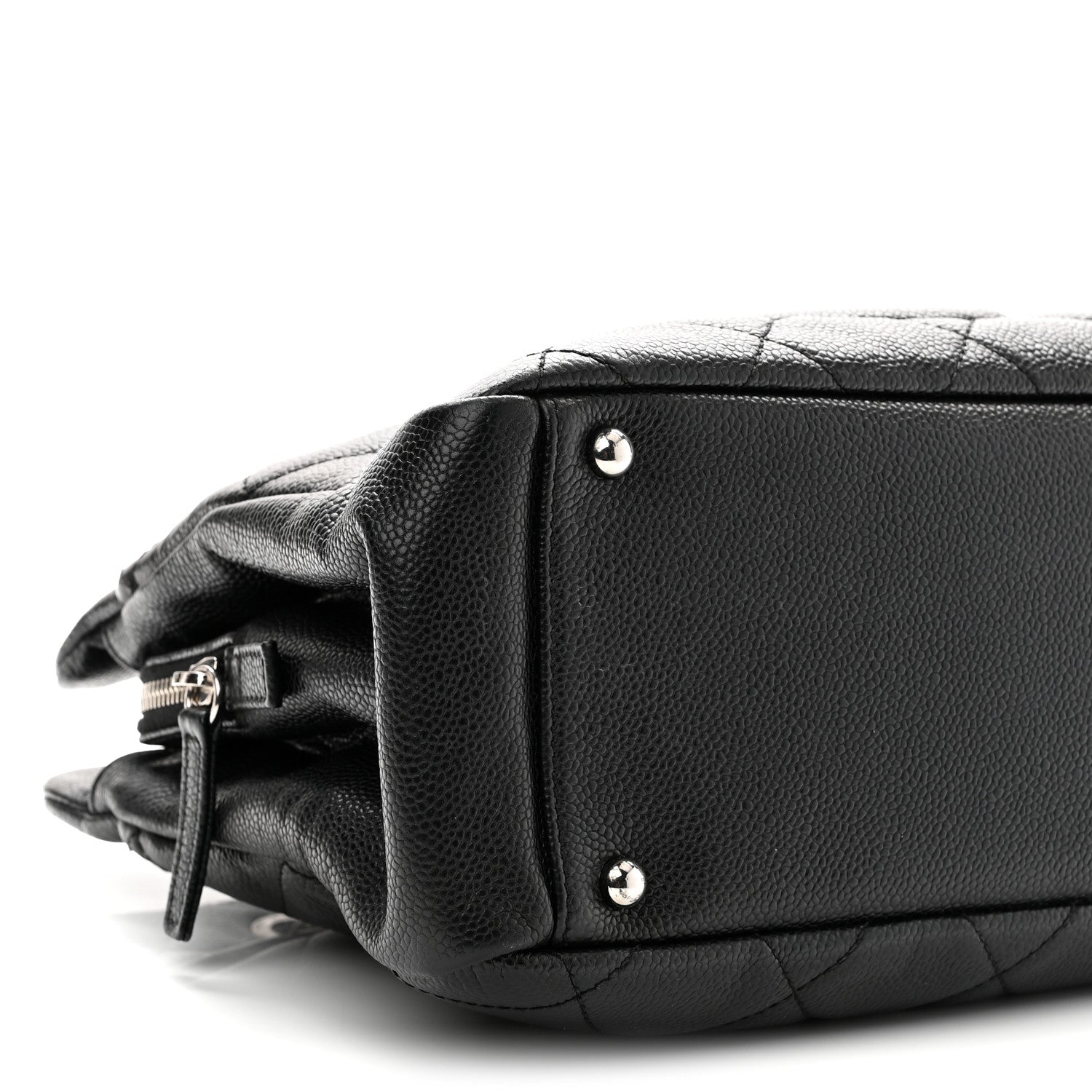 Chanel Caviar Quilted CC Timeless Soft Tote Black 9 of 10