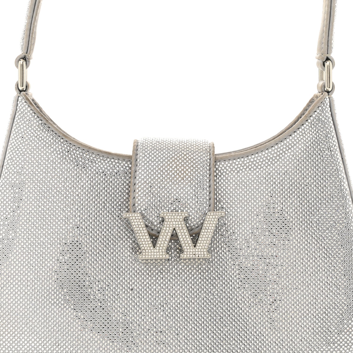 Alexander Wang Mesh Crystal Rhinestone Small Legacy Hobo Alloy 7 of 13