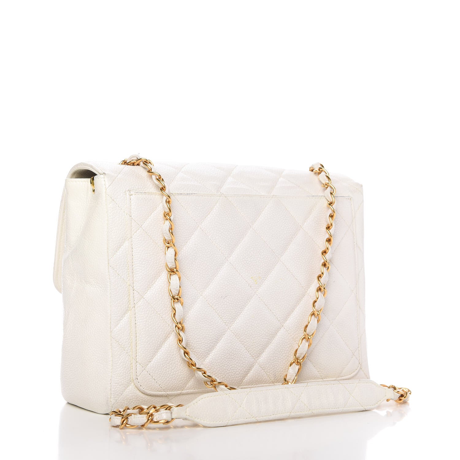 Chanel Caviar Quilted Small Flap White 3 of 15