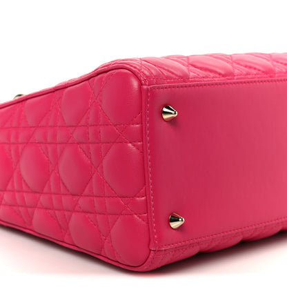 Christian Dior Lambskin Cannage Medium Lady Dior Pink 9 of 10