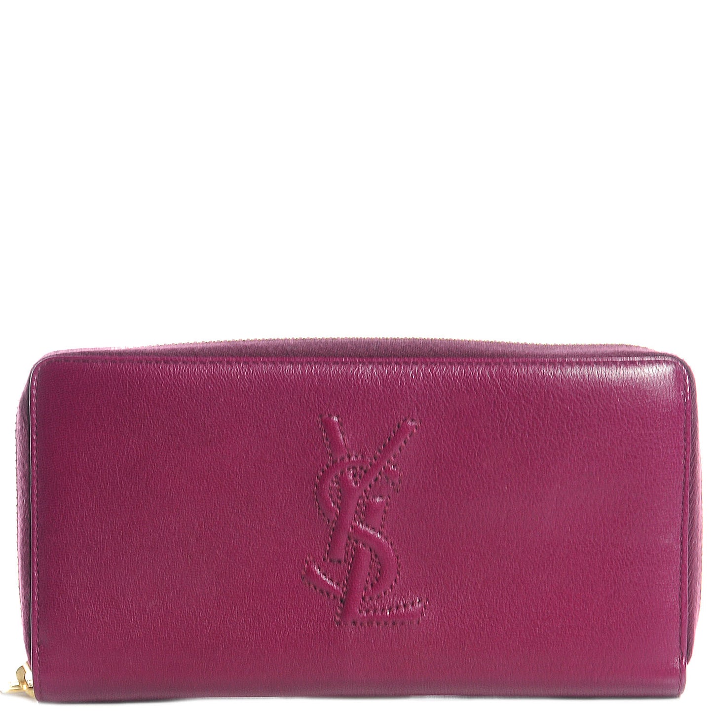 Chevre Belle De Jour Zip Around Wallet Dark Pink