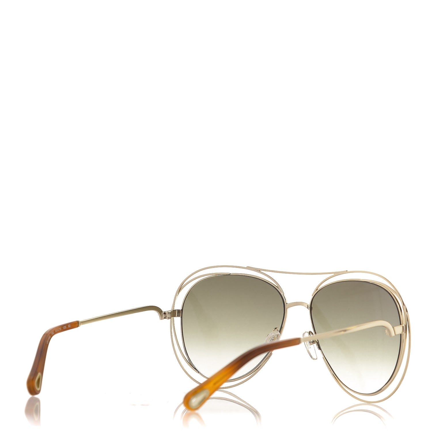 Chloe Carlina Round Sunglasses CE134S Gold 4 of 7