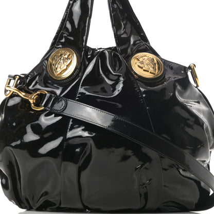 Gucci Patent Small Hysteria Tote Black 8 of 11