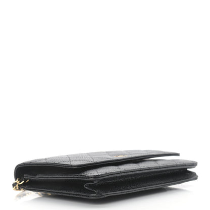 Chanel Caviar Quilted Wallet On Chain WOC Black 4 of 10