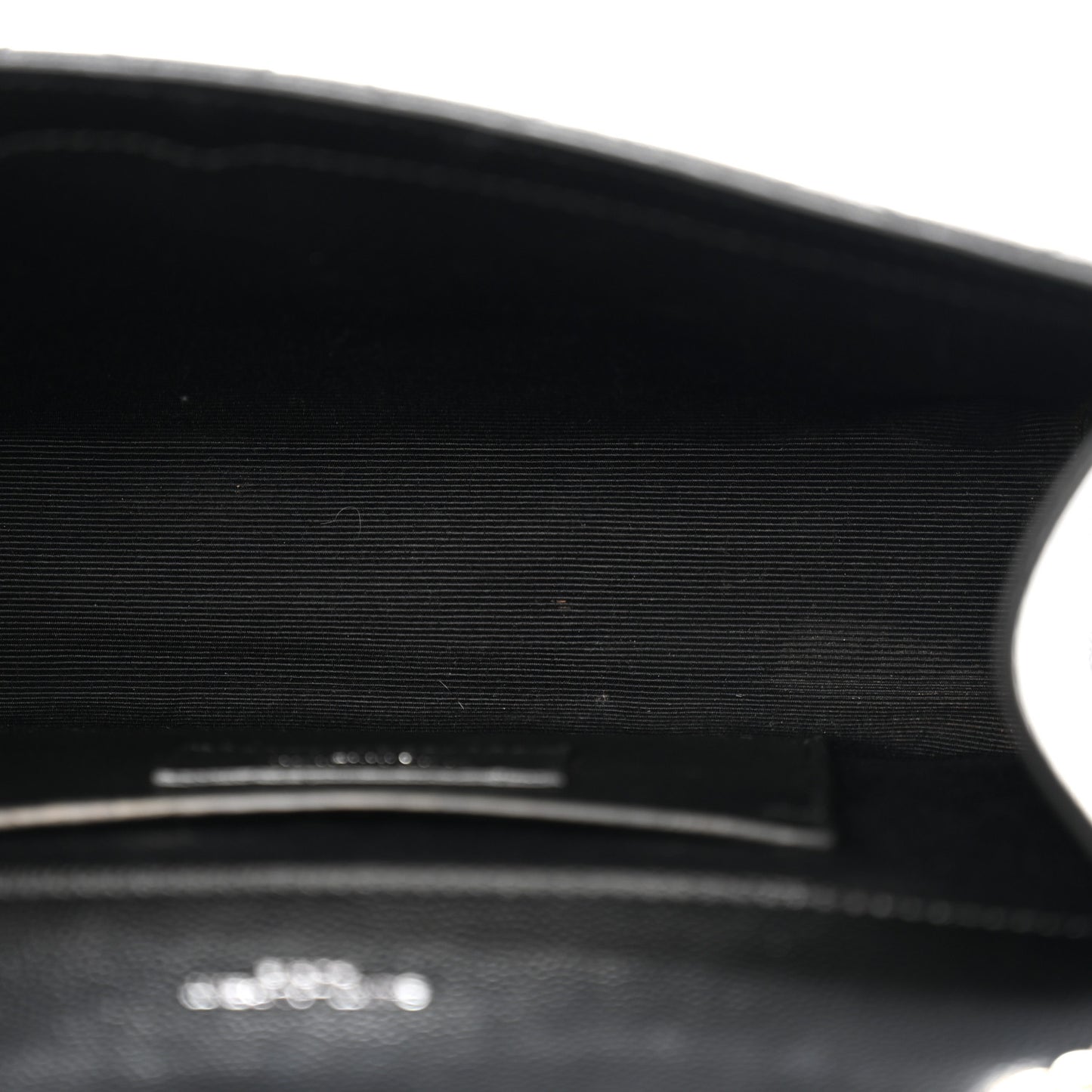 Grain De Poudre Textured Mixed Matelasse Triquilt Small Monogram Satchel Black