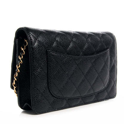 Chanel Caviar Quilted Wallet On Chain WOC Black 3 of 10
