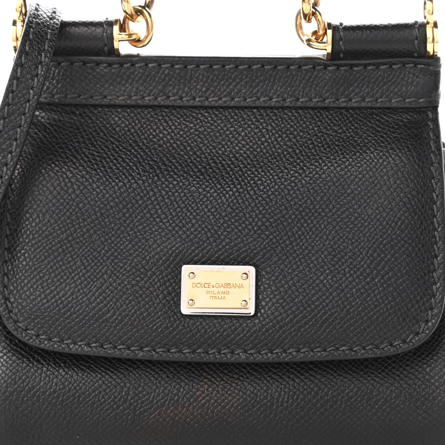 Dolce & Gabbana Dauphine Mini Miss Sicily Satchel Black 7 of 9