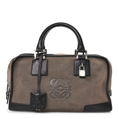 Loewe Suede Calfskin Amazona 28 Brown Black 1 of 10