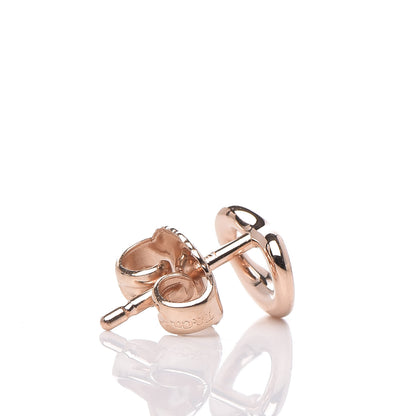 Tiffany 18K Rose Gold 7mm Elsa Peretti Open Heart Earrings 4 of 4