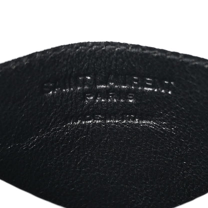 Saint Laurent Grain De Poudre Credit Card Case Icy White 7 of 11