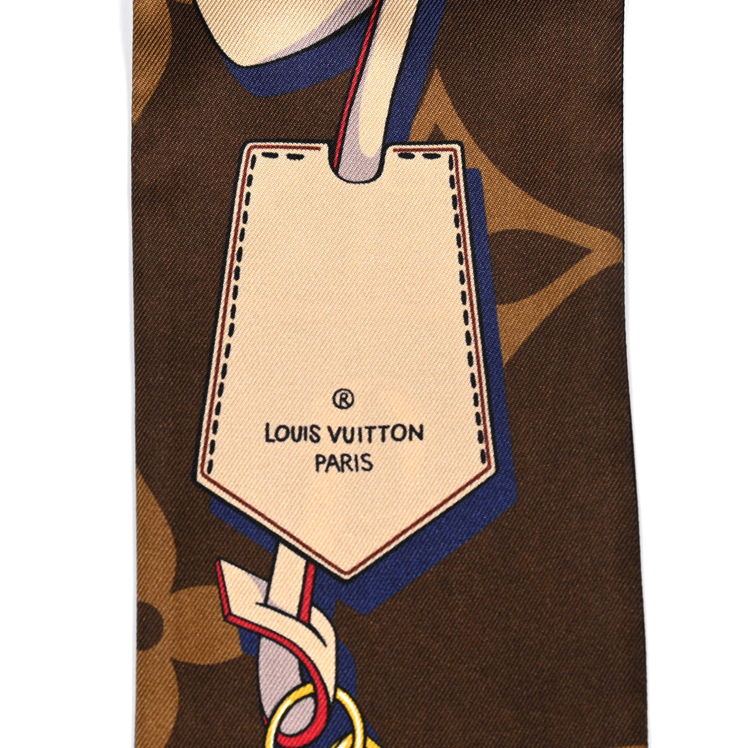 Louis Vuitton Silk Monogram Tribute To Bandeau Marron 4 of 4