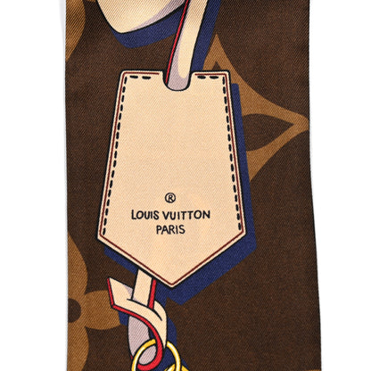 Louis Vuitton Silk Monogram Tribute To Bandeau Marron 4 of 4