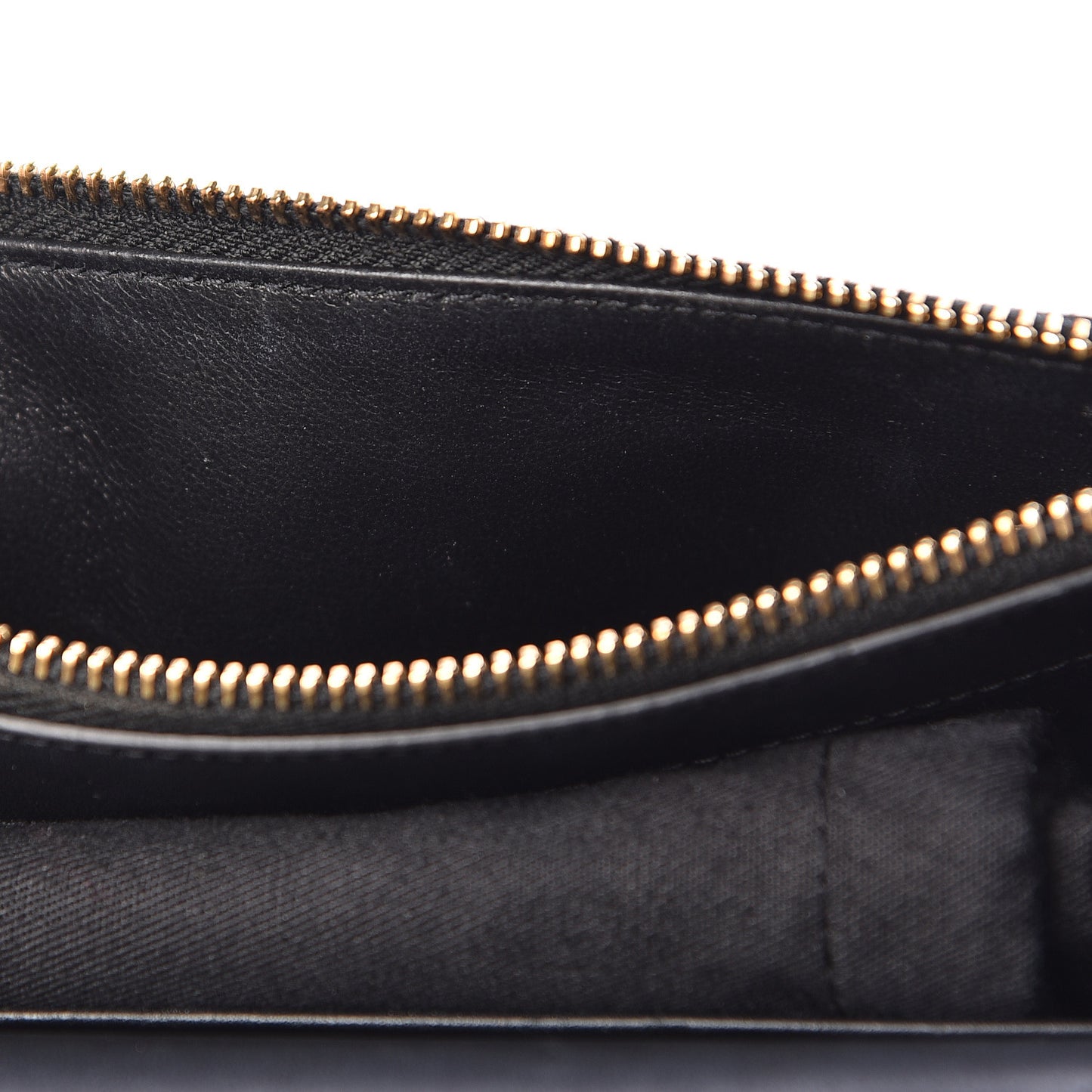 Smooth Calfskin Classic Monogram Kate Tassel Chain Wallet Black