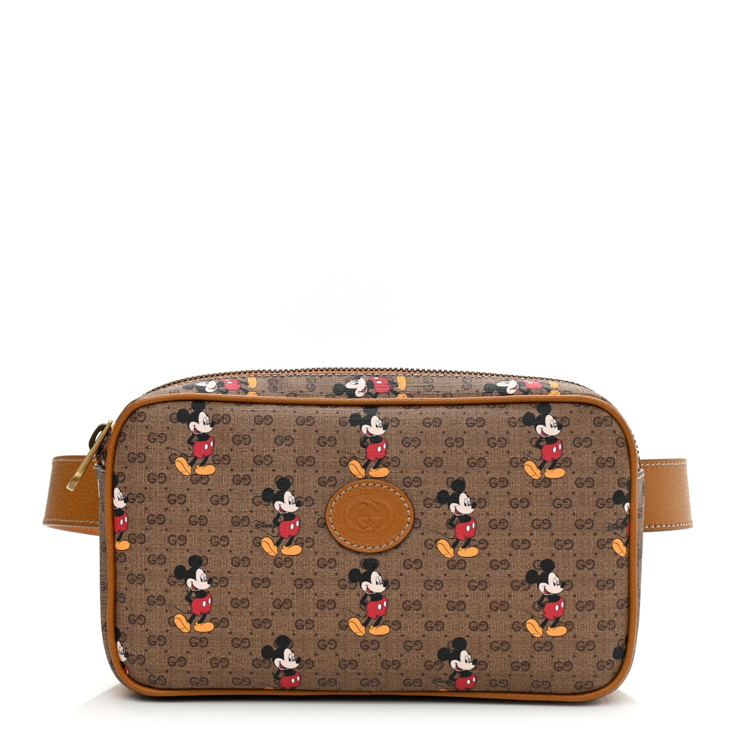 X DISNEY Mini Vintage GG Supreme Monogram Mickey Mouse Small Belt Bag 95 38 Beige Vintage Sun Oil
