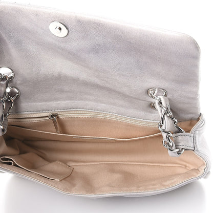 Chanel Lambskin Diagonal CC Chain Flap Grey 5 of 12