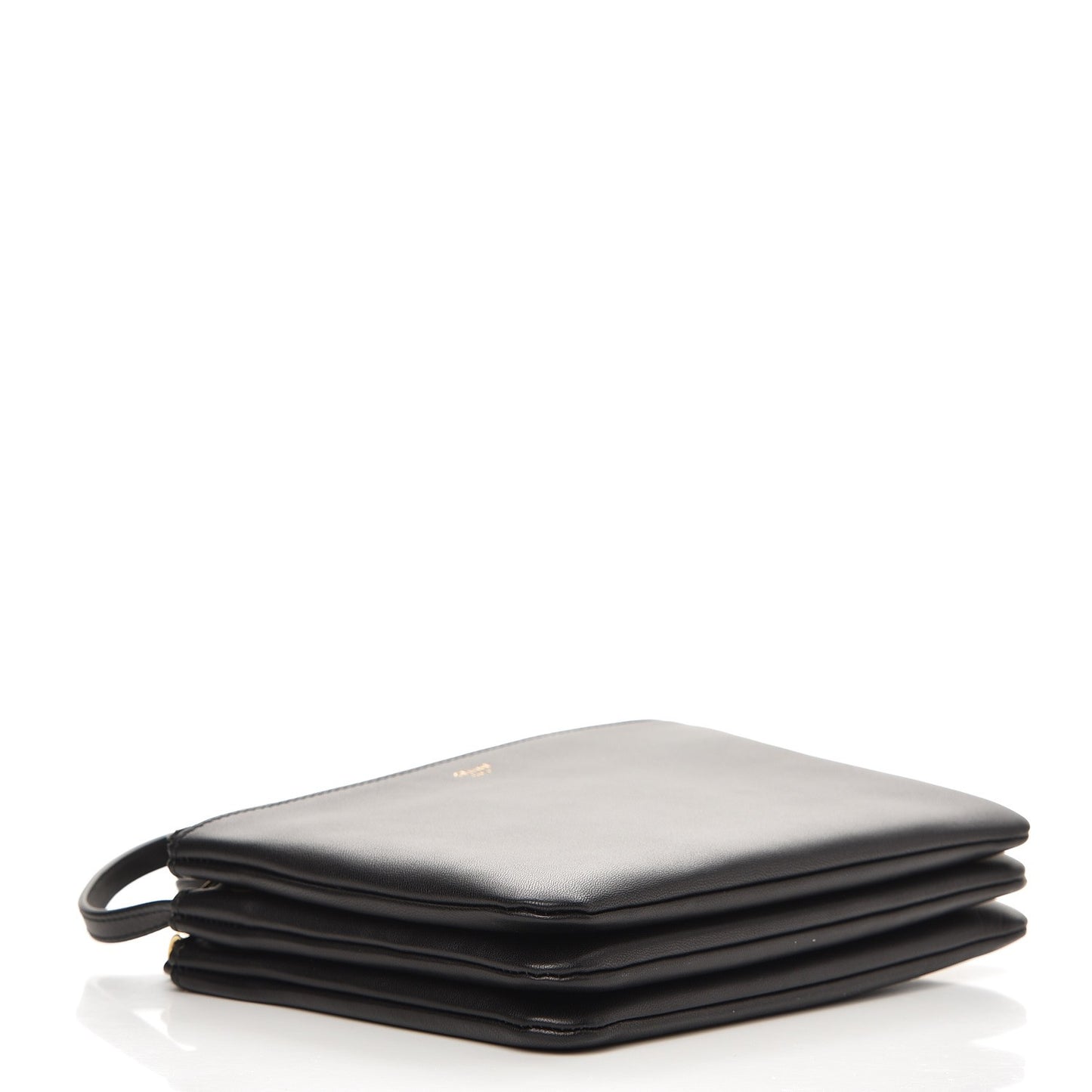 Lambskin Small Trio Crossbody Bag Black