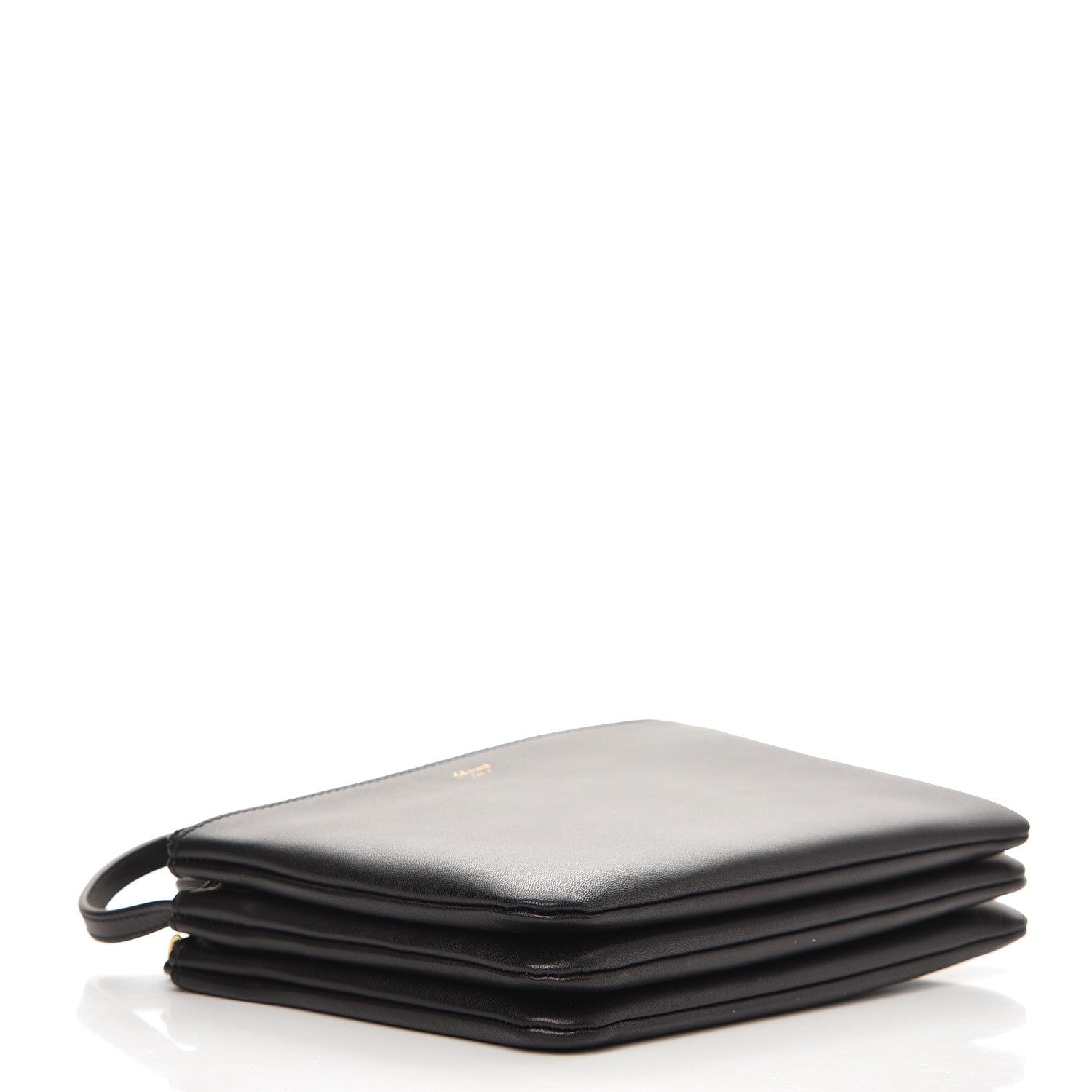 Celine Lambskin Small Trio Crossbody Bag Black 5 of 9
