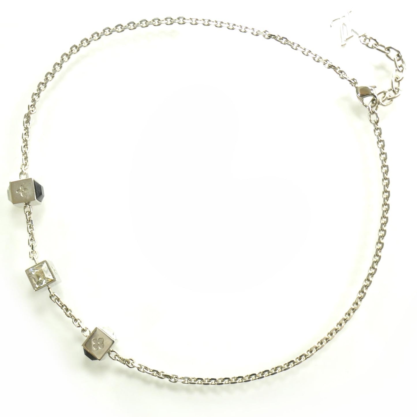 Swarovski Gamble Black Short Necklace Silver