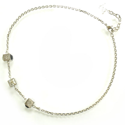 Louis Vuitton Swarovski Gamble Black Short Necklace Silver 1 of 4