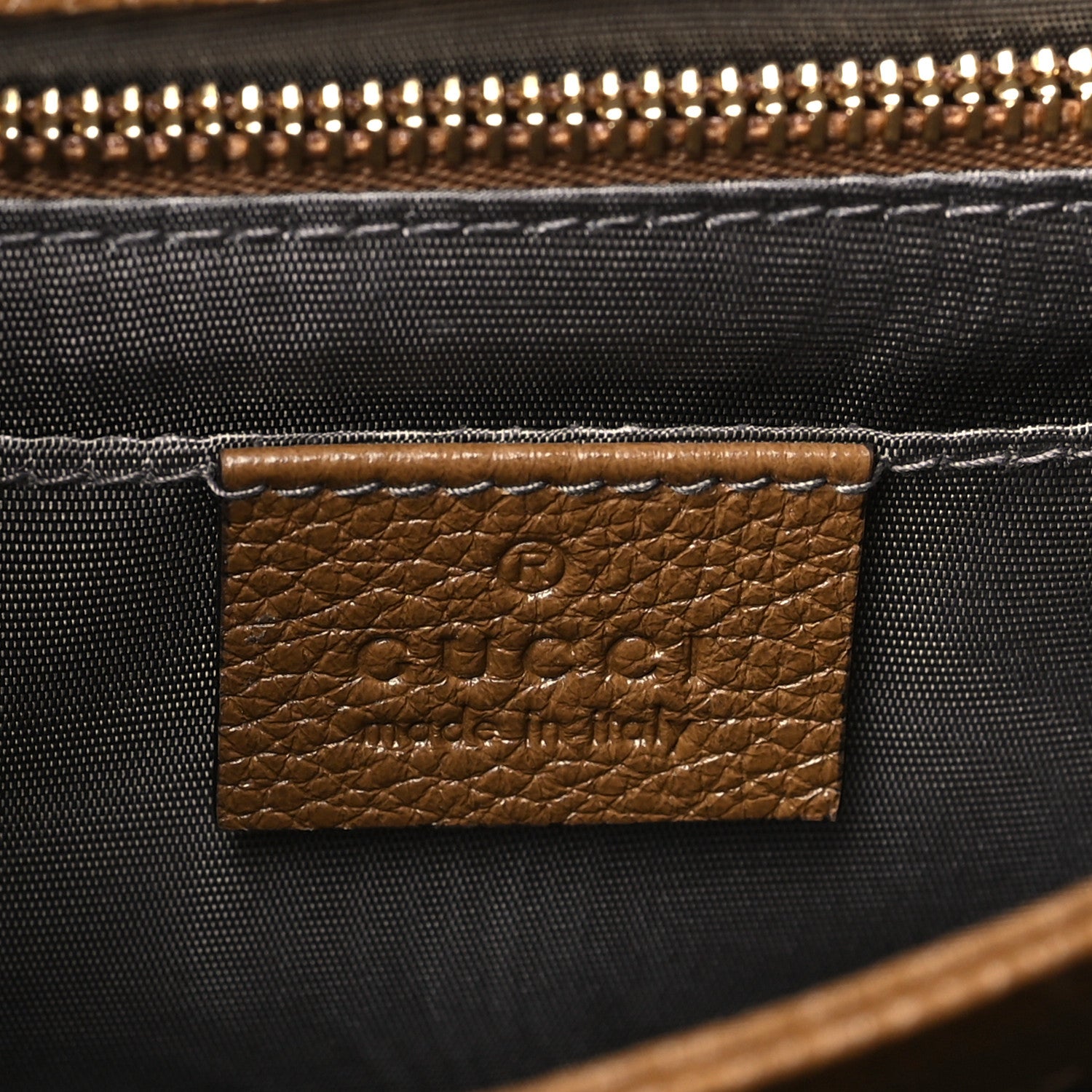 Gucci Grainy Calfskin Small Zumi Shoulder Bag Friky Taupe 6 of 9