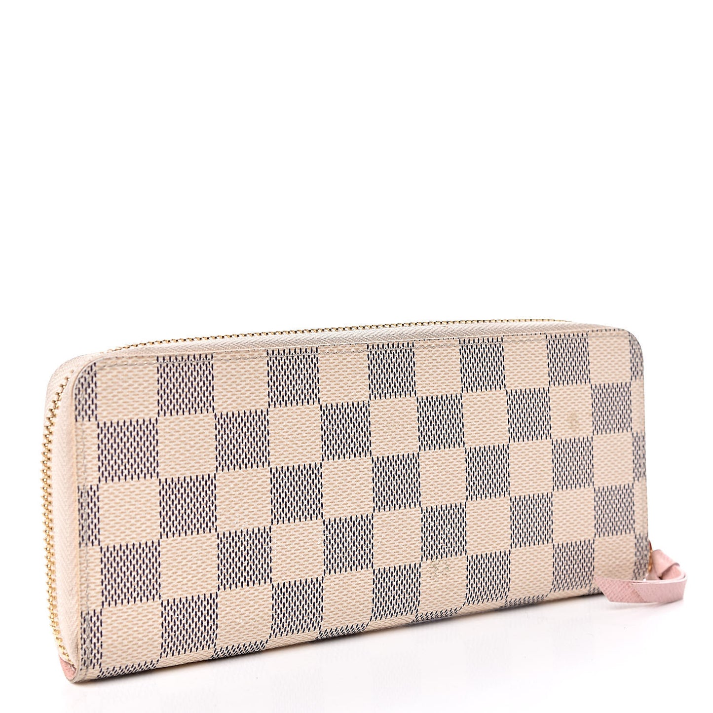 Damier Azur Clemence Wallet Rose Ballerine