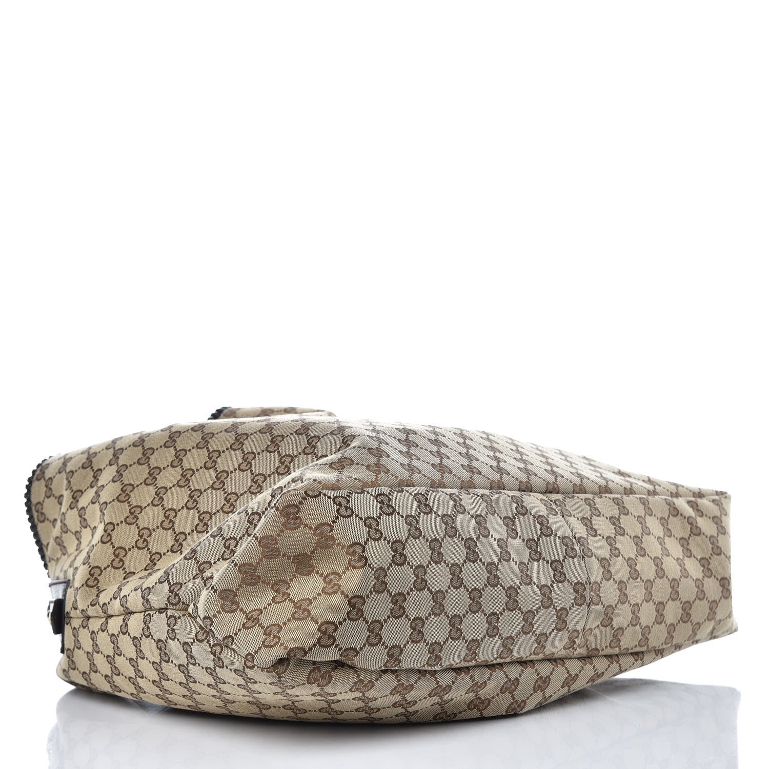 Gucci Monogram Large Horsebit Chain Hobo Dark Brown 4 of 9